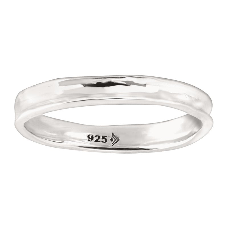 Silpada 'Stellar Stable' Stacking Ring in Hammered Sterling Silver, Size 8, Size 8 - Image 1